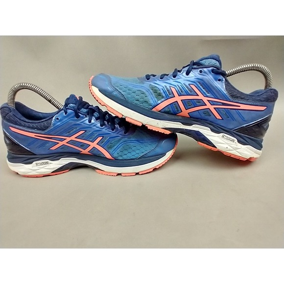 Asics Shoes Womens 8 GT-2000 5 Running Sneakers Blue Pink Shoes T757N - Picture 5 of 12